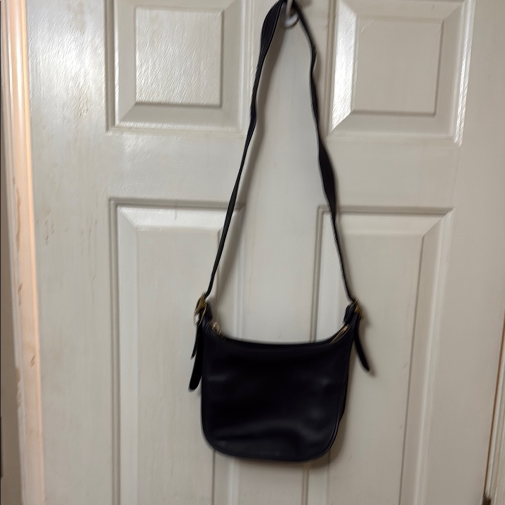 Black Leather Shoulder Bag